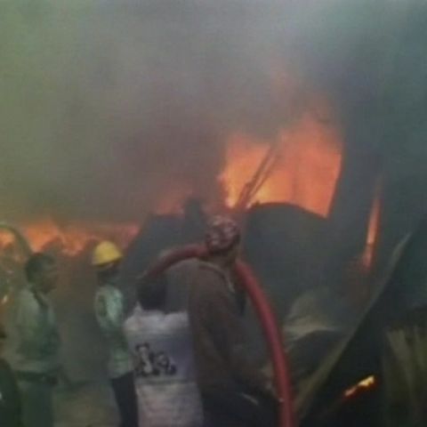 Fire broke out at plastic factory in Agra, no casuality