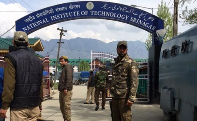 Jammu:NIT student demanding  to shift college from Srinagar