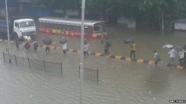 Torrential Monsoon Rains in Mumbai