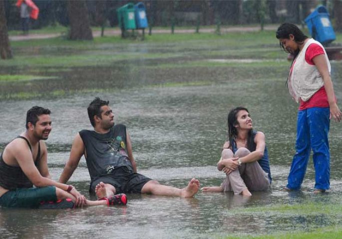 Heavy rains lashed parts of the national capital