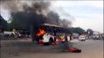 Bus catches fire in Karnataka, 3 Killed