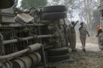 Haryana bus explosion,injured 15 !