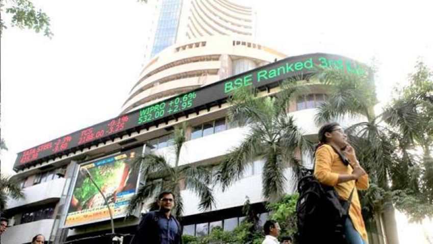Sensex goes 100 points down at noon
