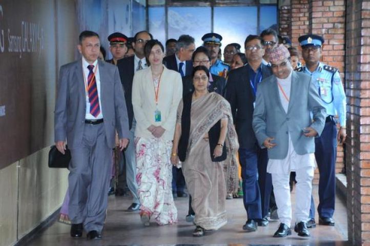 Sushma Swaraj is in Nepal to attend the SAARC ministerial meeting