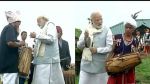 Watch Video, PM Narendra Modi playing the drums of Meghalaya