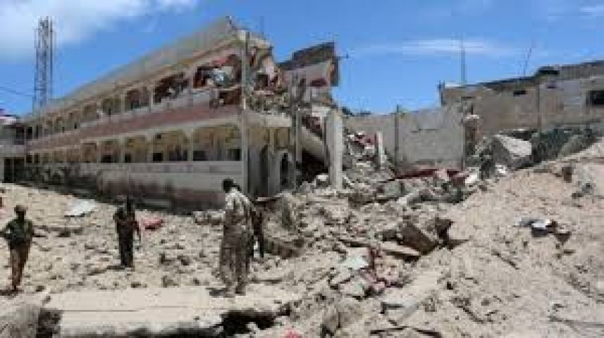 Truck bomb exploded at Somali capital Mogadishu, 22 killed