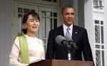 Myanmar's Aung San Suu Kyi meets with President Barack Obama today