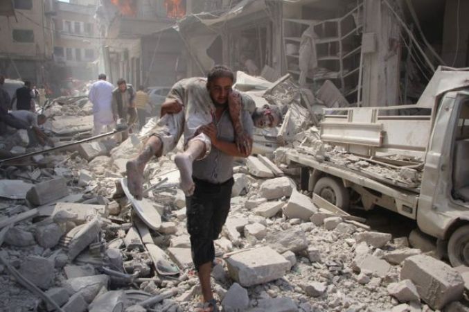 सीरिया में हुए हवाई हमले में 18 लोगों की मौत, 5 बच्चे भी है शामिल