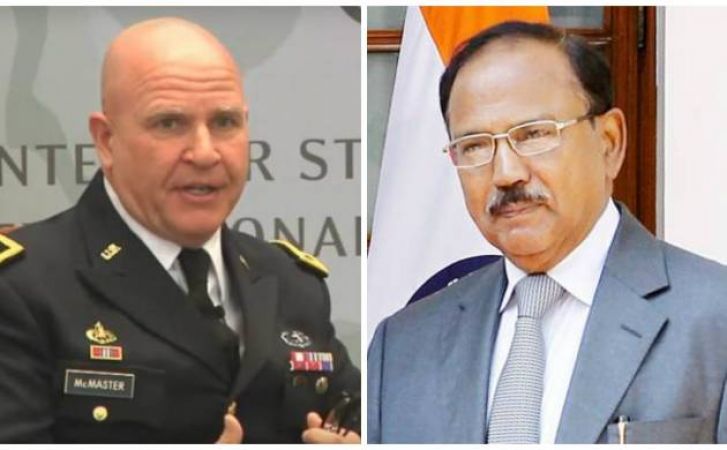 डोवाल से की अमेरिका के NSA मैकमास्टर ने मुलाकात