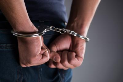 Police arrested a man for offensive behavior towards a woman