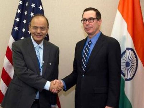 अरुण जेटली ने अमेरिकी वित्त मंत्री के समक्ष H-1B वीजा मुद्दा पुरजोर तरीके से उठाया