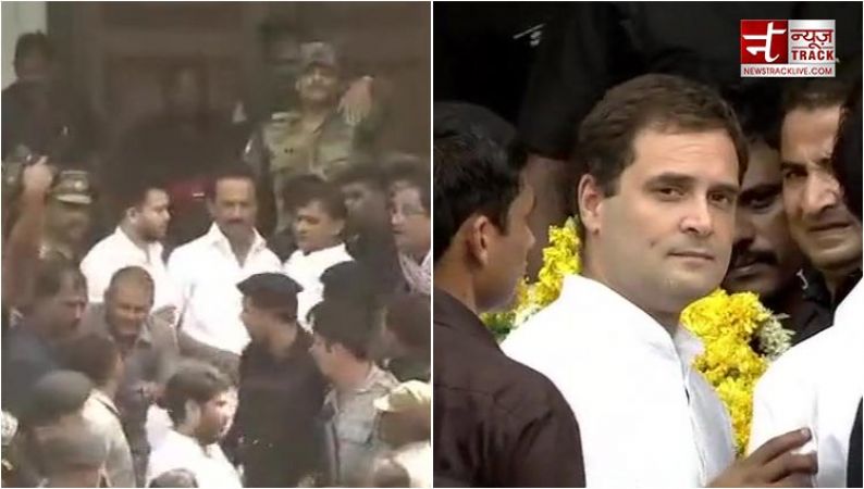 राहुल, अखिलेश, तेजस्वी और चंद्रशेखर भी पहुंचे चेन्नई, करूणानिधि को दी श्रृद्धांजलि