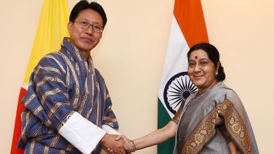 सुषमा स्वराज ने भूटान के विदेश मंत्री से की मुलाकात