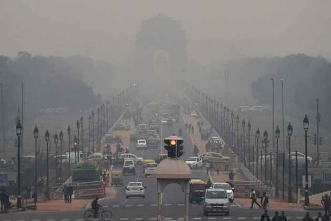 राजधानी के प्रदूषण स्तर में दर्ज हुई मामूली गिरावट