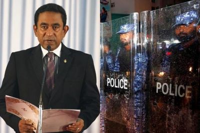 मालदीव में सब पर आफत, केवल राष्ट्रपति सलामत