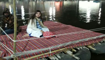 कांग्रेस नेत्री ने शिप्रा नदी के बीच शुरू की भूख हड़ताल