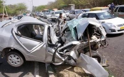 जौनपुर : दर्दनाक सड़क हादसे में दंपत्ति की मौत, पांच घायल