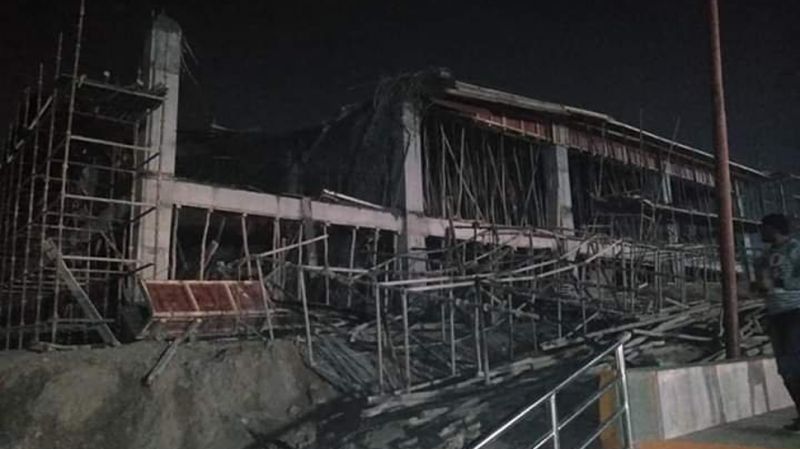 प्रयागराज : कुंभ से पहले बड़ा हादसा टला, हेलीपोर्ट के लिए बन रही इमारत ढही