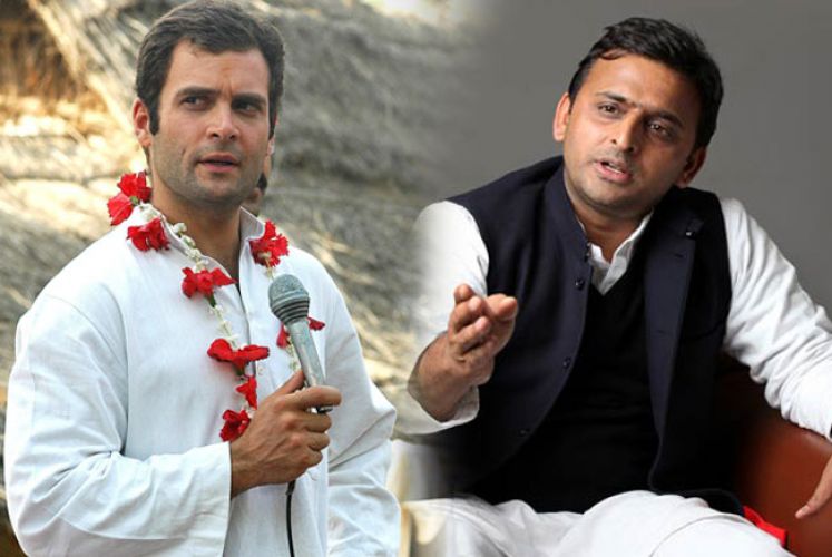 आज मंच पर एक साथ होंगे राहुल-अखिलेश