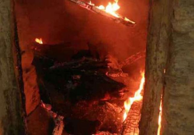 गोशाला में लगी आग में 54 मवेशी जलकर मरे