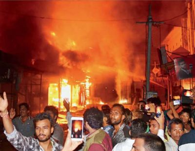 कोटा में भीषण आग से हुए सात धमाके, 2 की मौत 6 घायल