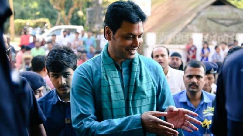 Tripura's CM Biplab Kumar Deb removed health minister from the cabinet
