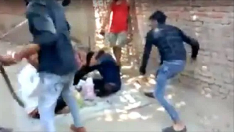 Four peoples thrashed for eating beef near a religious site