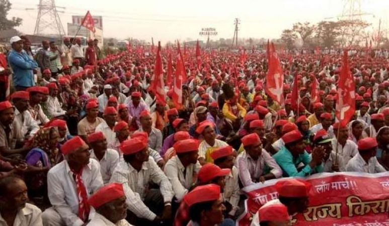 चीनी आयात के खिलाफ महाराष्ट्र किसान आंदोलन