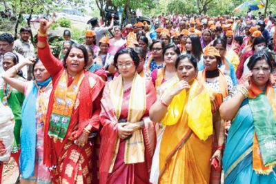 भाजपा की महिला सुरक्षा रैली