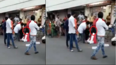 VIDEO: BJP MLA Balram Thawani thrashes NCP woman leader, video goes viral