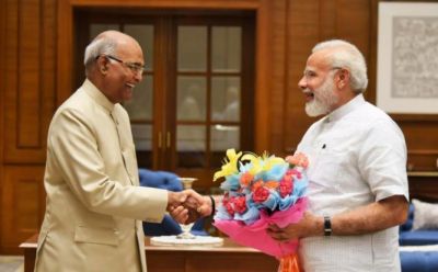 राष्ट्रपति पद के उम्मीदवार रामनाथ कोविंद ने की, PM मोदी से मुलाकात