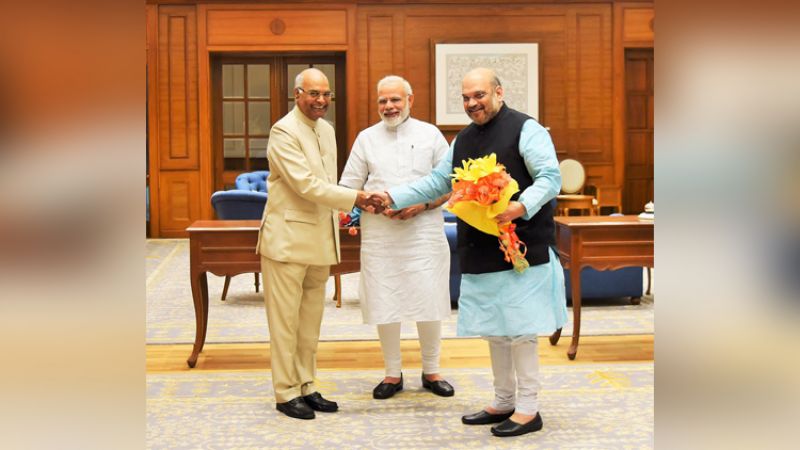 PM मोदी और शाह से मिले रामनाथ कोविंद, सभी का अदा किया शुक्रिया