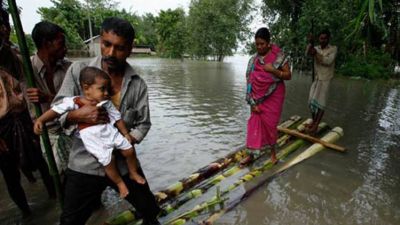 असम में 188 गांव बाढ़ की चपेट में, 1  लाख से अधिक लोग प्रभावित