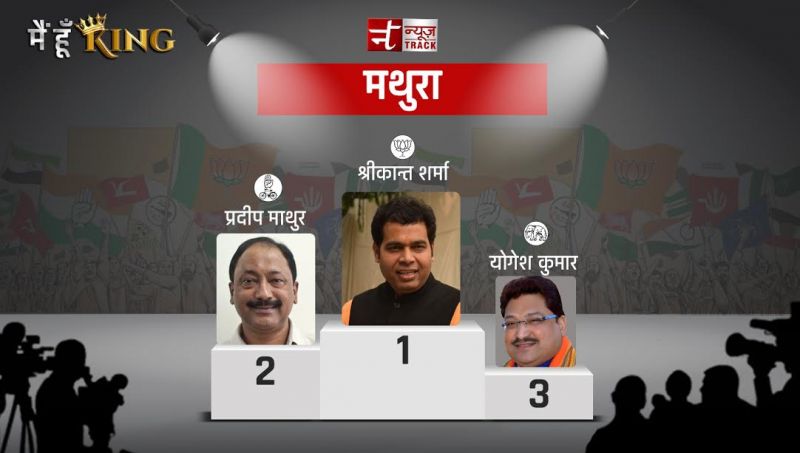 मथुरा में BJP ने चारो सीटों पर किया कब्ज़ा, श्रीकांत शर्मा ने प्रदीप माथुर को एक लाख से भी अधिक मतों से हराया