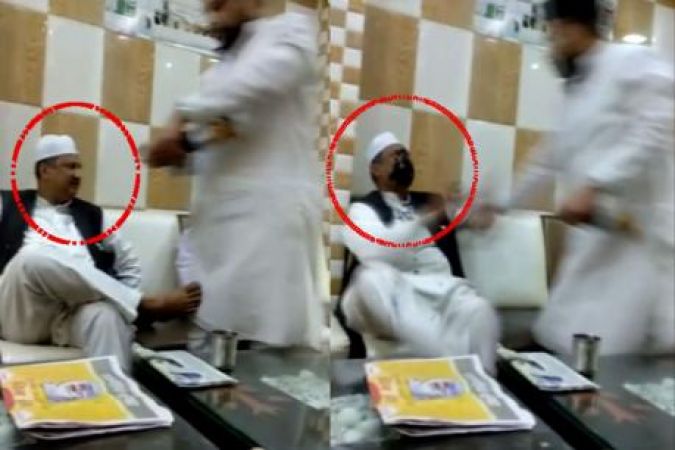 अजमेर दरगाह सचिव के मुंह पर कालिख पोतने का वीडियो वायरल