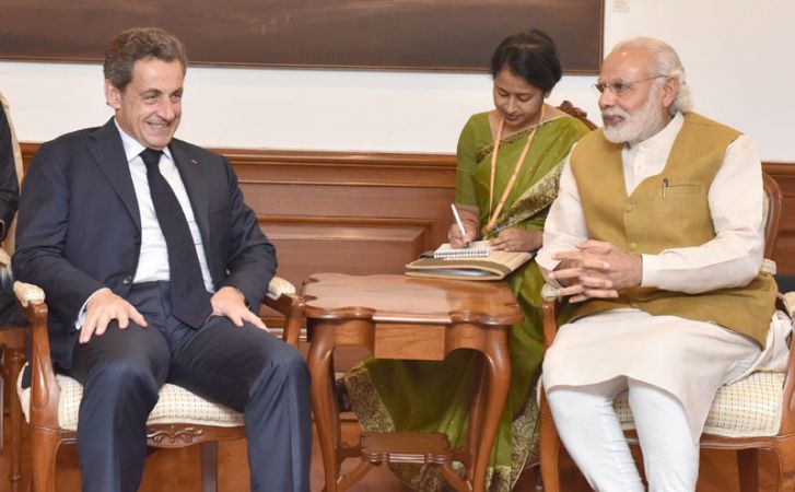 फ्रांस के पूर्व राष्ट्रपति सरकोजी ने की PM Modi से भेंट