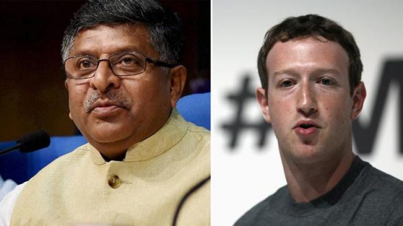 फेसबुक डेटा चोरी : रविशंकर प्रसाद ने दी मार्क जकरबर्ग को चेतवानी