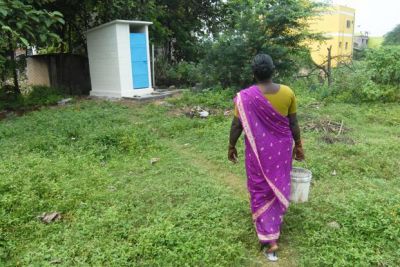 सात गांवों के लोगों ने शौचालय बनवाने का संकल्प लिया