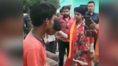 VIDEO: भाजपा प्रत्याशी की TMC कार्यकर्ताओं को धमकी, कहा घर से निकालकर पीटूँगी