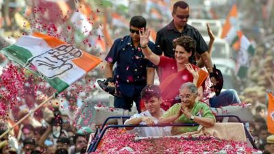 लोकसभा चुनाव: प्रियंका गाँधी ने दिल्ली में किया रोड शो, लोग बोले- दिखती है इंदिरा की झलक