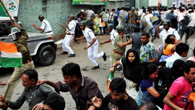 पश्चिम बंगाल: कई क्षेत्रों में टीएमसी कार्यकर्ताओं ने की हिंसा, भाजपा उम्मीदवार की गाड़ी फोड़ी