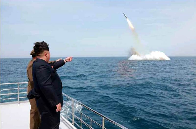 फिर किया नॉर्थ कोरिया ने मिसाइल का टेस्ट, समुद्र में गिरी मिसाईल