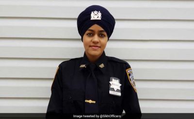 न्यूयॉर्क पुलिस में पगड़ीधारी महिला अधिकारी शामिल हुई