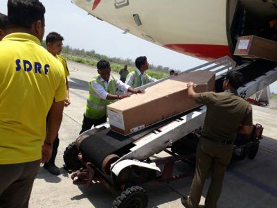 उत्तरकाशी बस हादसा :  22 शवों और घायलों को लेकर इंदौर पंहुचा विमान