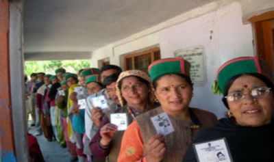 हिमाचल में मतदान के दौरान हंगामा