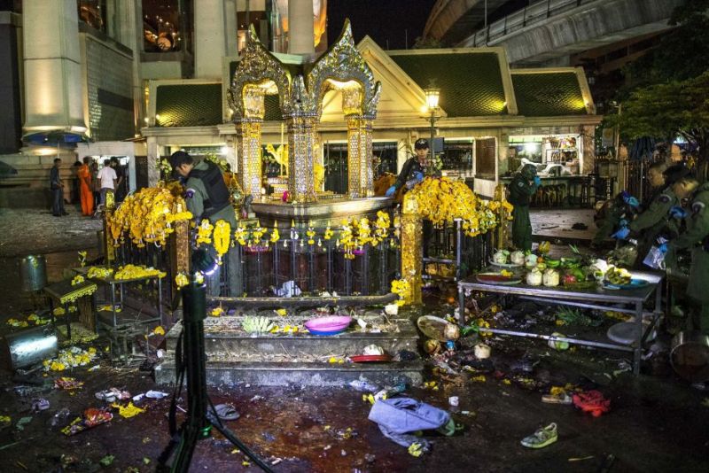 थाईलैंड मंदिर में हुए धमाके को लेकर एक महिला हिरासत में