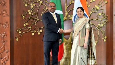 मालदीव के विदेश मंत्री से सुषमा स्वराज ने की मुलाकात, अहम मुद्दों पर हुई चर्चा