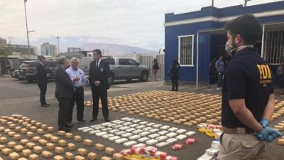 चिली : नशे का अवैध व्यापार पकड़ाया, 2 करोड़ डॉलर की कोकीन जब्त, नौ गिरफ्तार