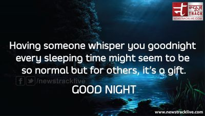 Having someone whisper you goodnight