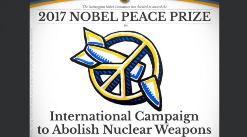 शांति का नोबेल, परमाणु हथियार के खिलाफ मुहिम चलाने वाली संस्था के नाम